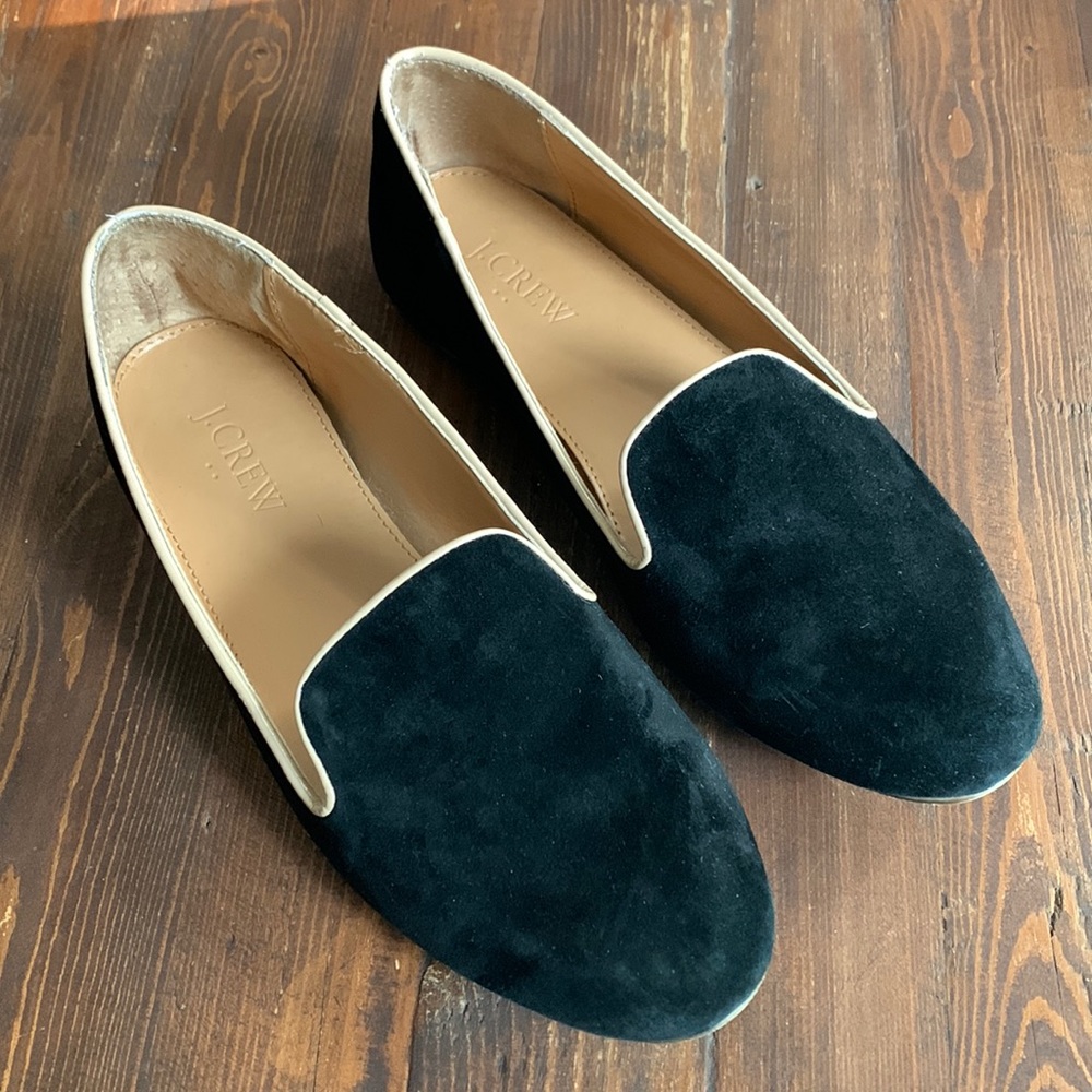 J Crew Suede Smoking Loafer